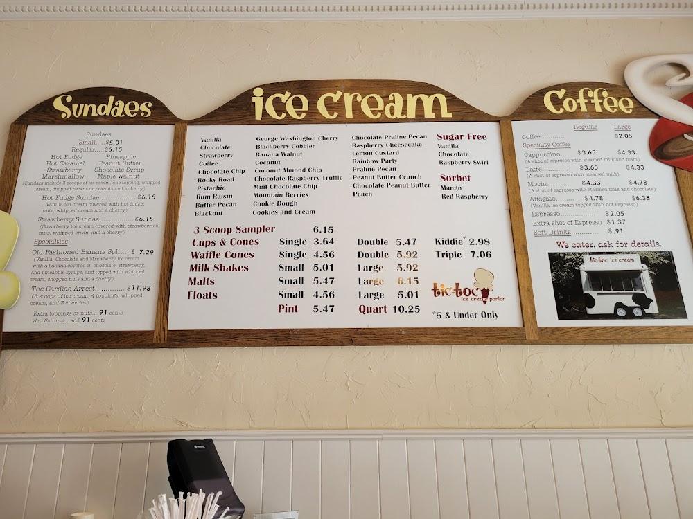 Tic Toc Ice Cream Menu image 4